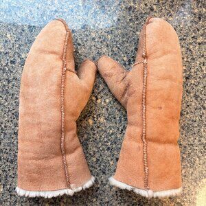 Heavy Duty Handmade Leather and Sheepskin Mittens - 100% Natural - SUPER Warm